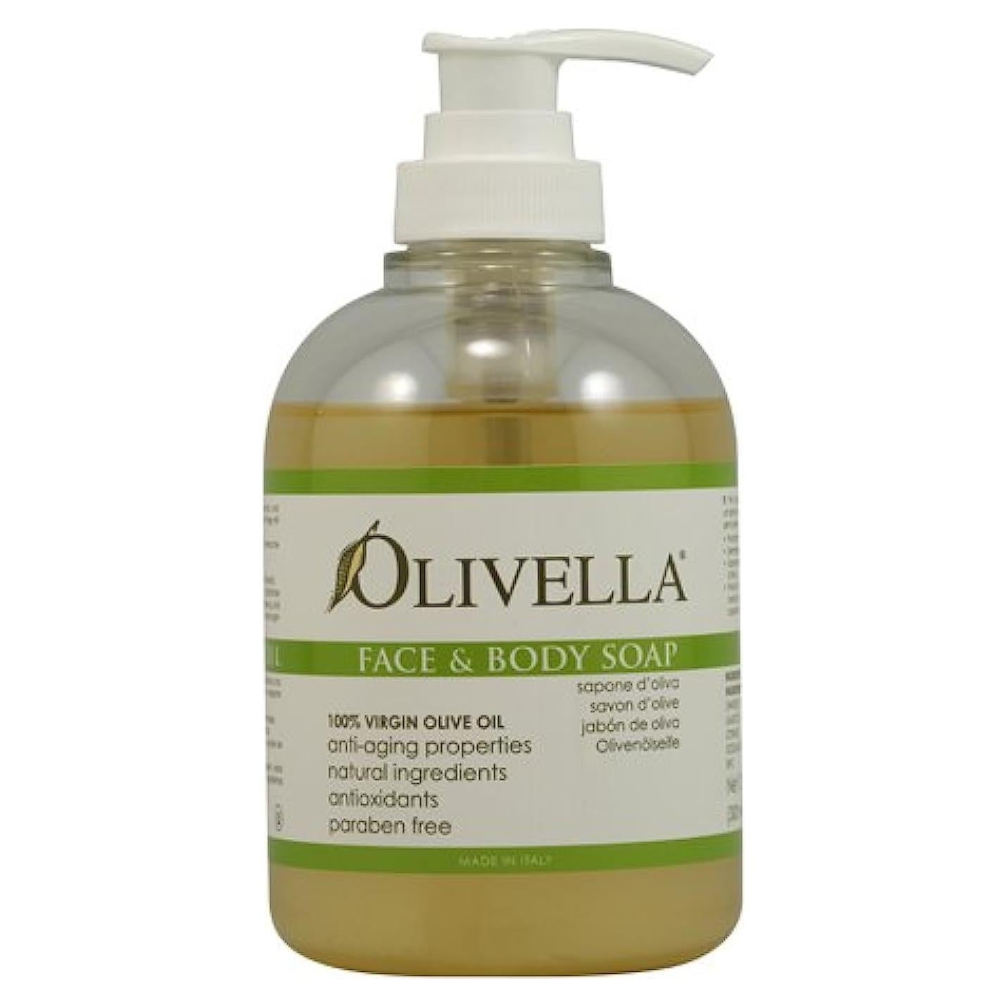 Jabón Líquido Natural para Cara y Cuerpo Olivella 300 ml