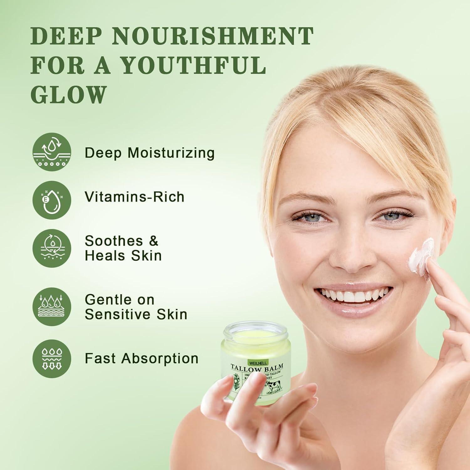 Bálsamo Hidratante Natural Weilnell 2.0 oz - Sebo de Res y Miel