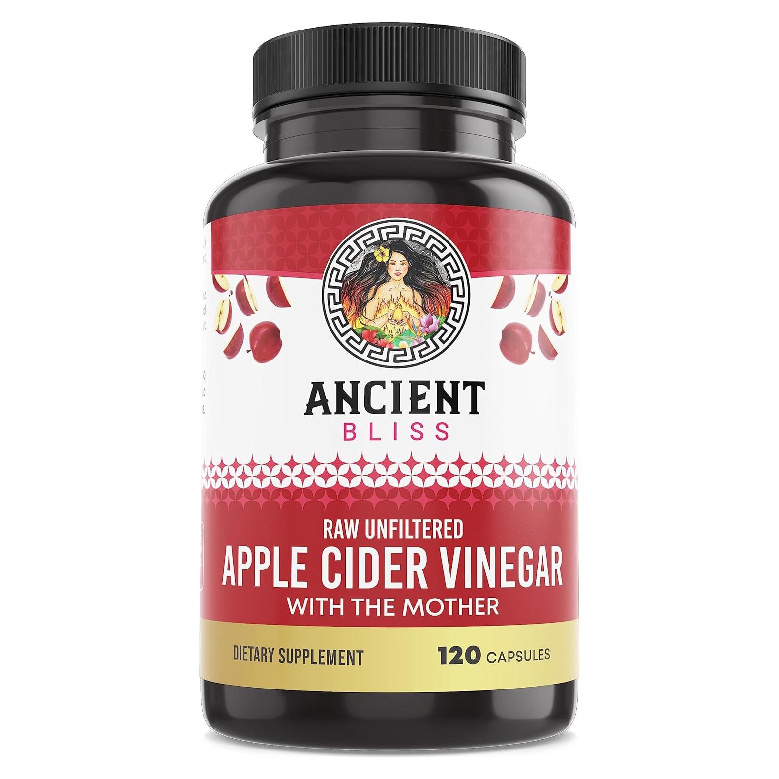 Cápsulas de Vinagre de Sidra de Manzana Ancient Bliss 1600mg