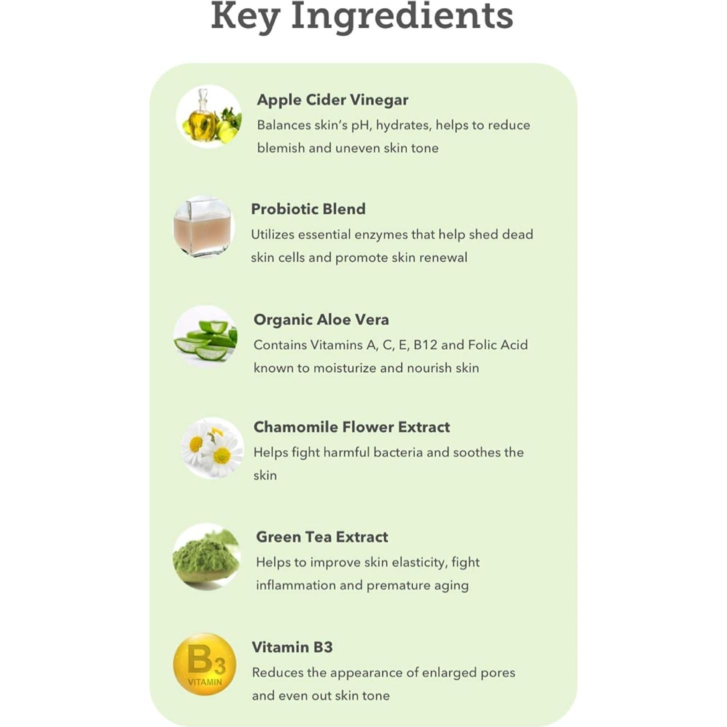 Suero Facial AppleBiotic de Vinagre de Sidra 29.57 ml x 3