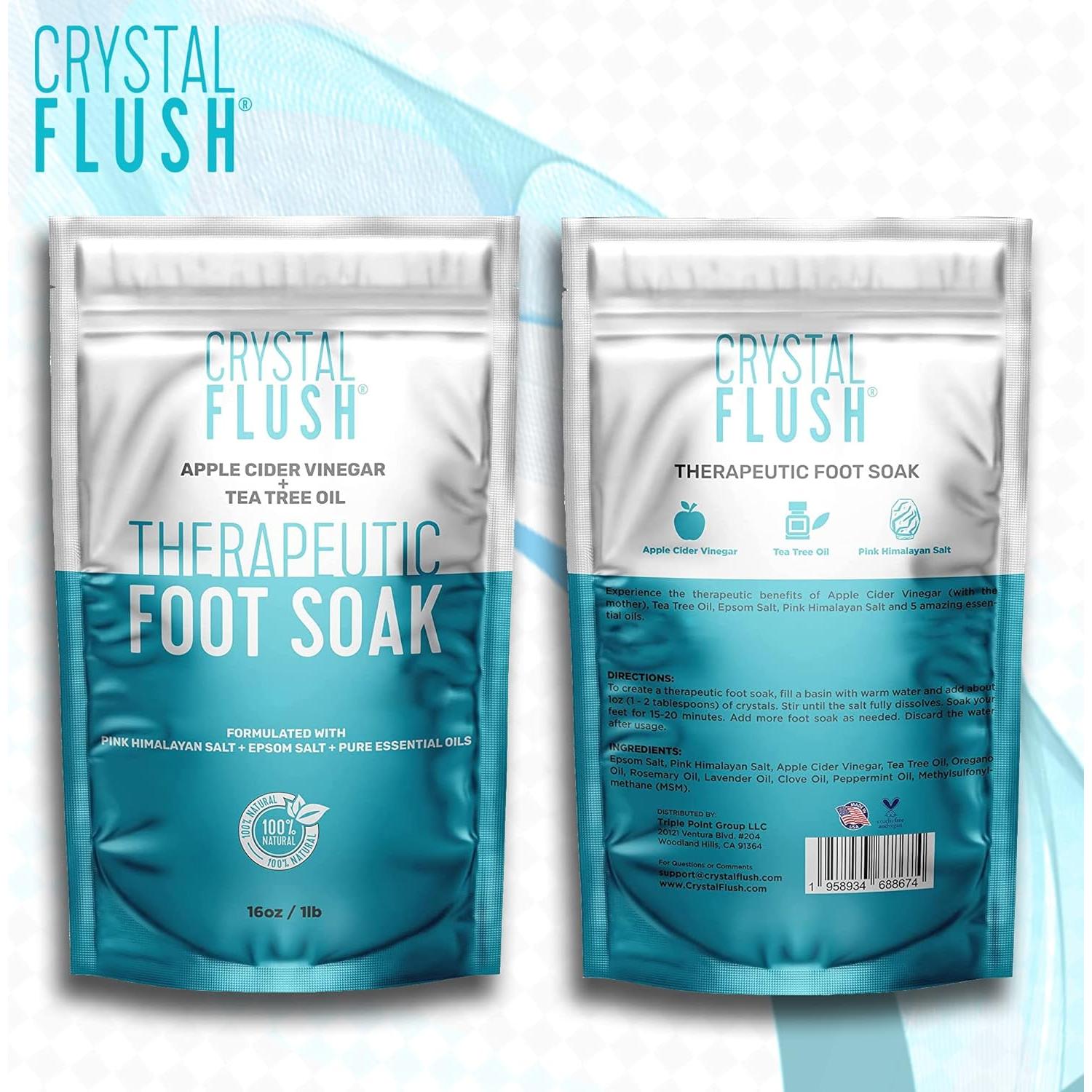 Remojo para Pies Crystal Flush - Antifúngico Natural 450g