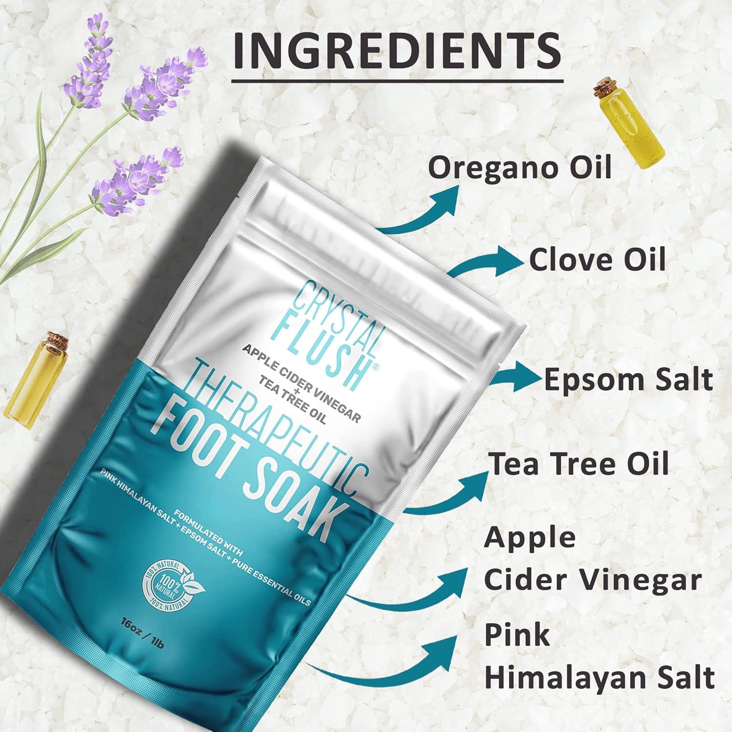 Remojo para Pies Crystal Flush - Antifúngico Natural 450g