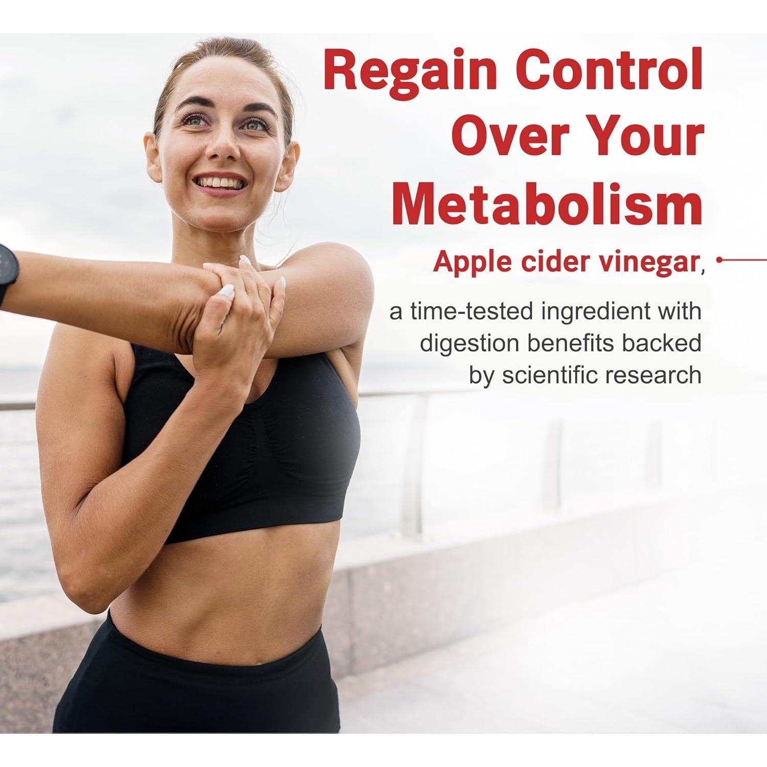 Cápsulas de Vinagre de Sidra de Manzana Intencionalmente Puro - 120 Cápsulas con Jengibre y Cayena