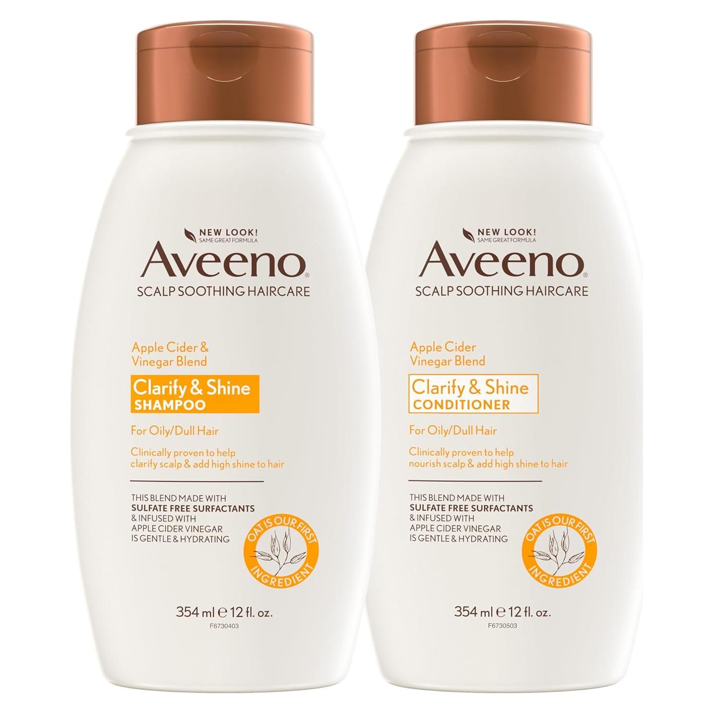 Champú y Acondicionador Aveeno Vinagre de Sidra 354 ml