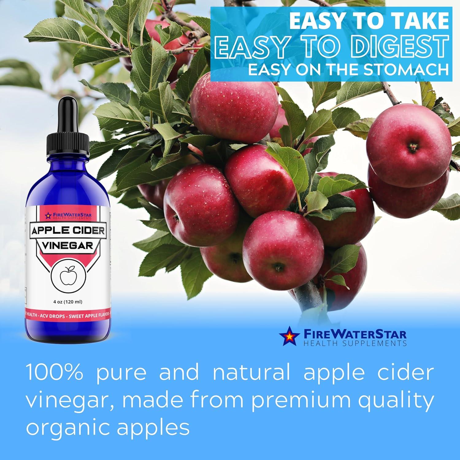 Vinagre de Sidra de Manzana Orgánico FWS 120ml - Con Madre, Vegano