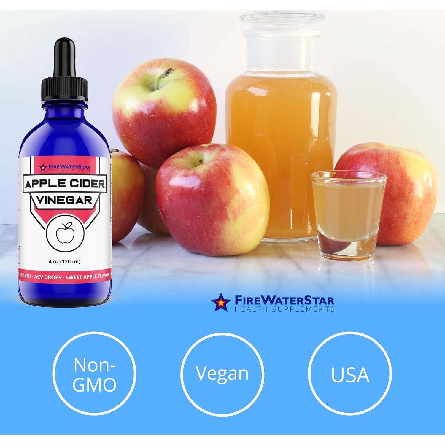 Vinagre de Sidra de Manzana Orgánico FWS 120ml - Con Madre, Vegano