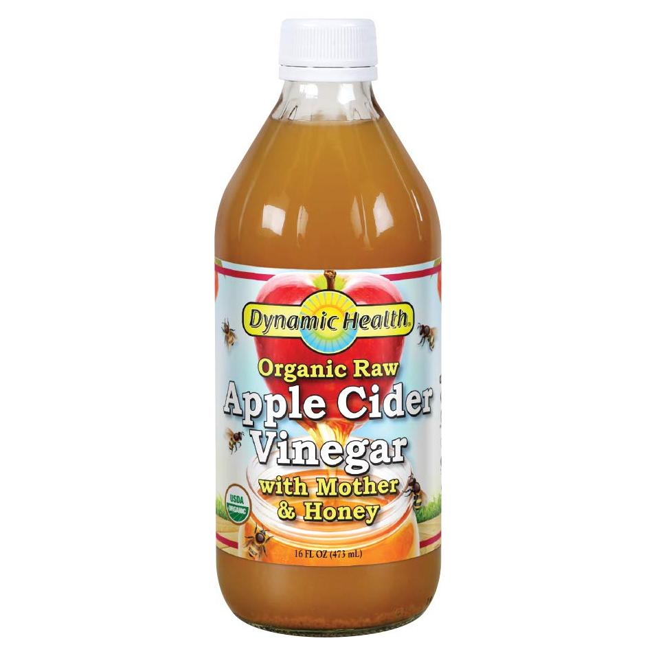 Vinagre de Sidra de Manzana Crudo Orgánico Dynamic Health 900 ml