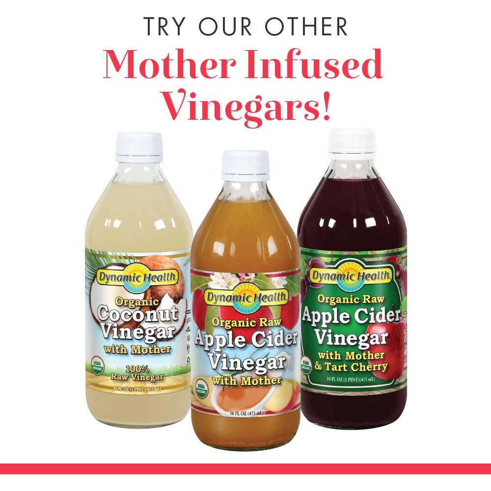 Vinagre de Sidra de Manzana Crudo Orgánico Dynamic Health 900 ml