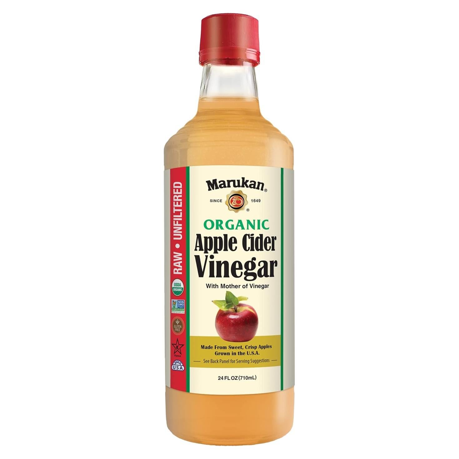 Vinagre de Sidra de Manzana Orgánico Marukan 710 ml Botella Vidrio
