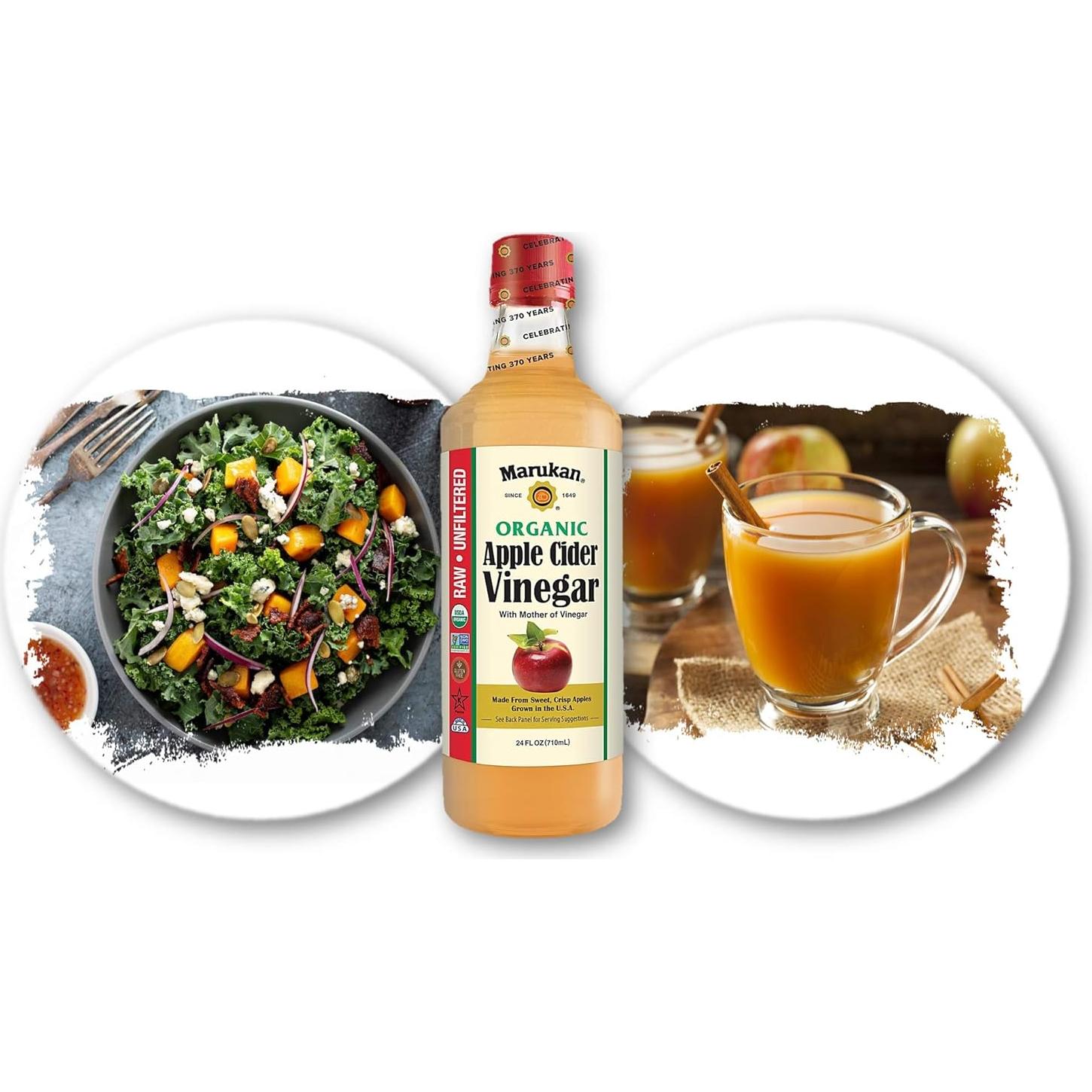 Vinagre de Sidra de Manzana Orgánico Marukan 710 ml Botella Vidrio