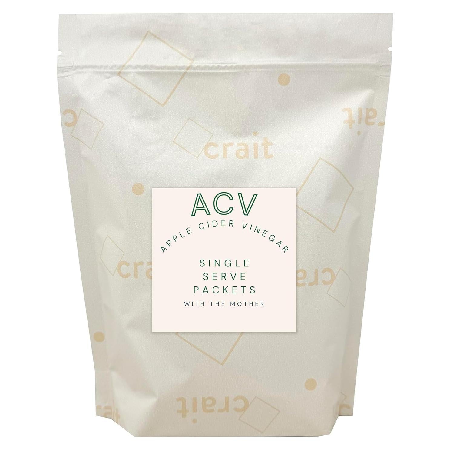 Paquetes de Vinagre de Sidra de Manzana Crait - 50 Porciones de 14.79 ml