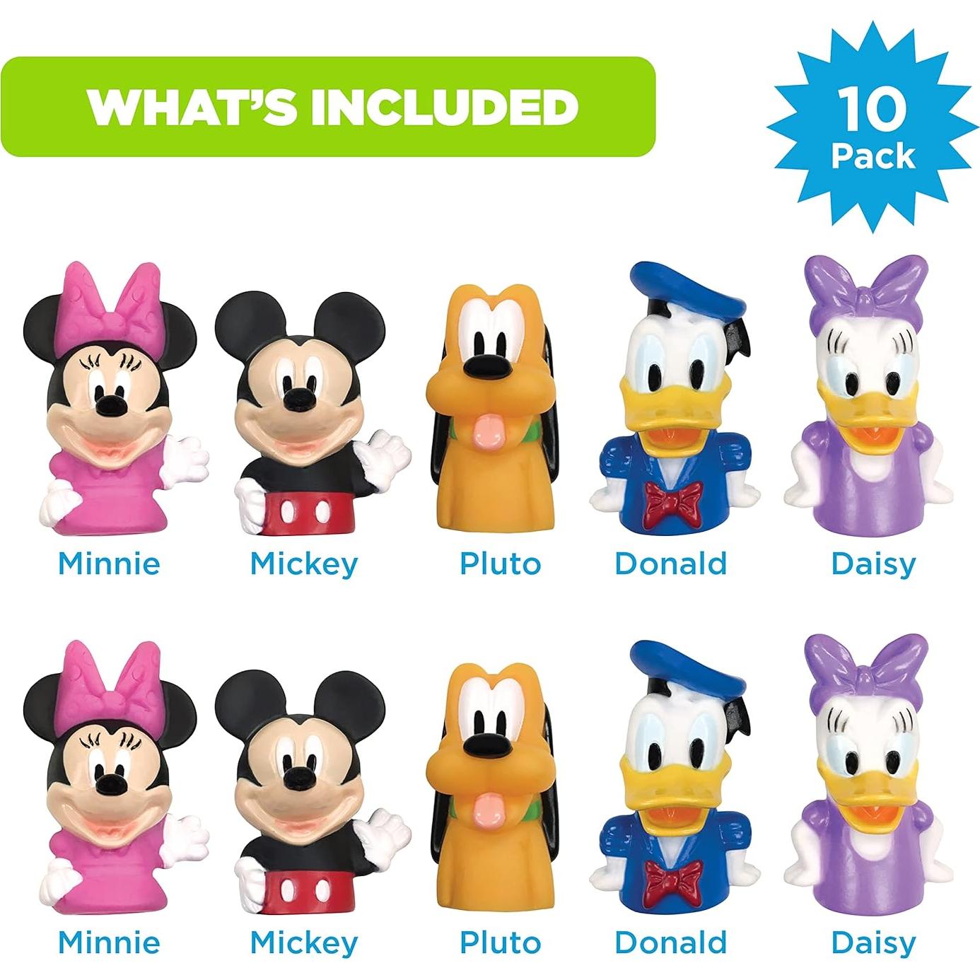 Marionetas de Dedo Disney Mickey Mouse 10 Piezas Educativas