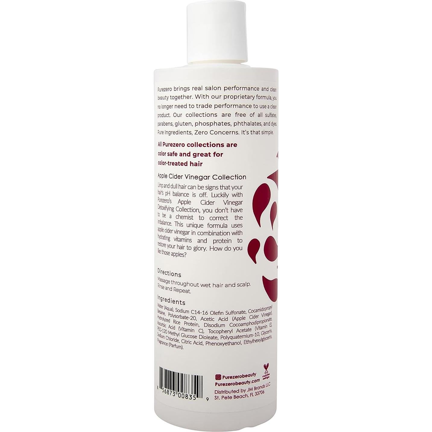 Champú Desintoxicante Purezero 340g - Sin Sulfatos y Vegano