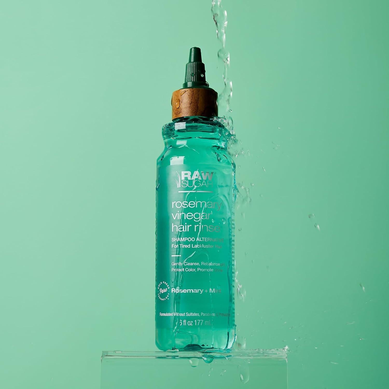 Kit de Cuidado Capilar Raw Sugar - Enjuague Romero y Champú Vegano