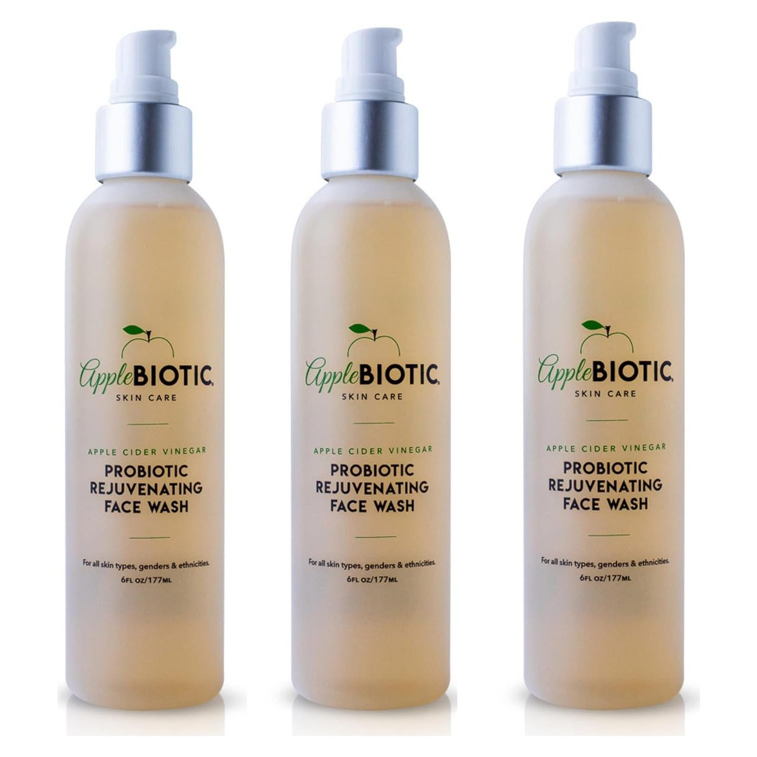 Limpiador Facial Natural AppleBiotic 3 PK 177 ml - Antiacné