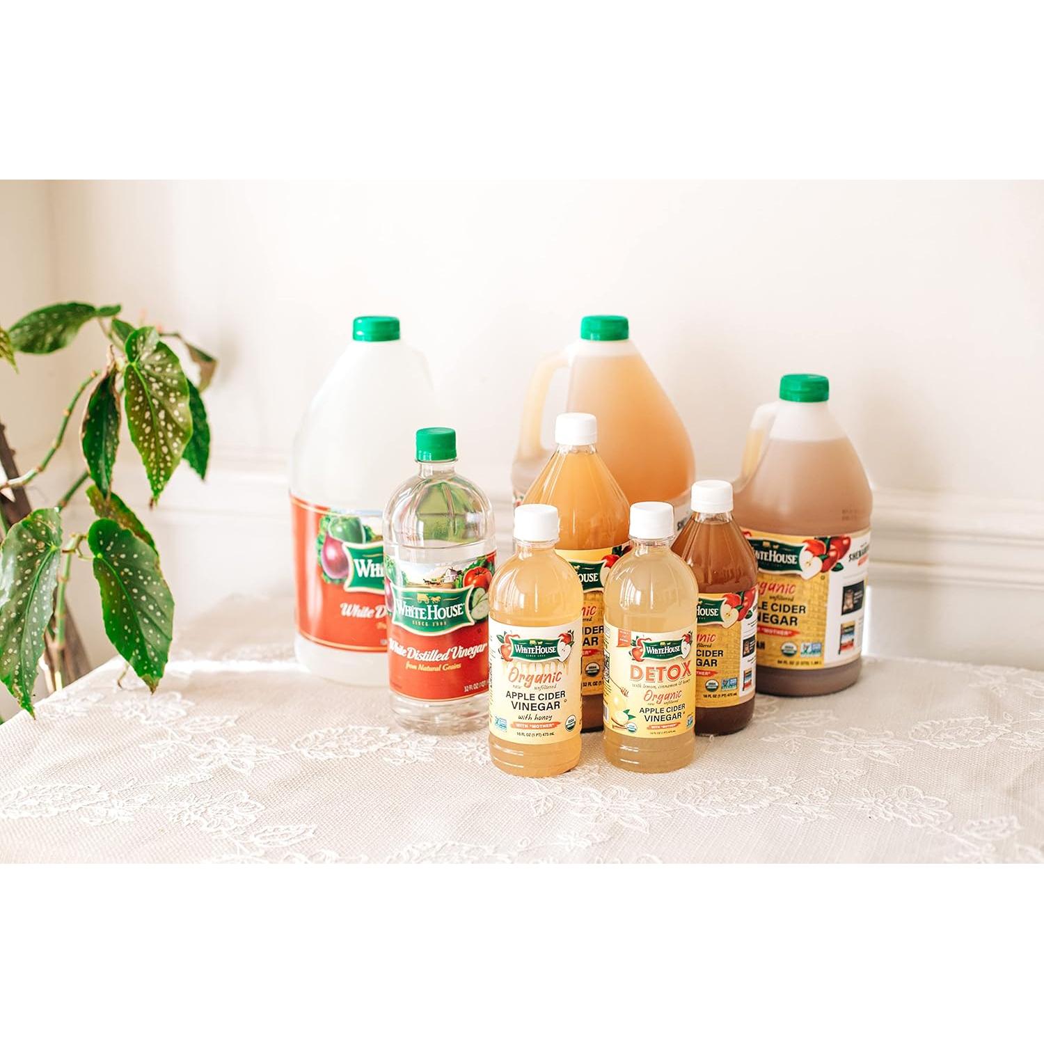 Vinagre de Sidra de Manzana Orgánico White House 24x59ml