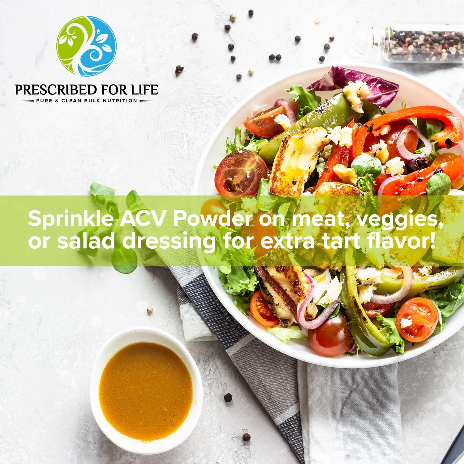 Polvo de Vinagre de Sidra de Manzana Orgánico Prescrito para la Vida 340g