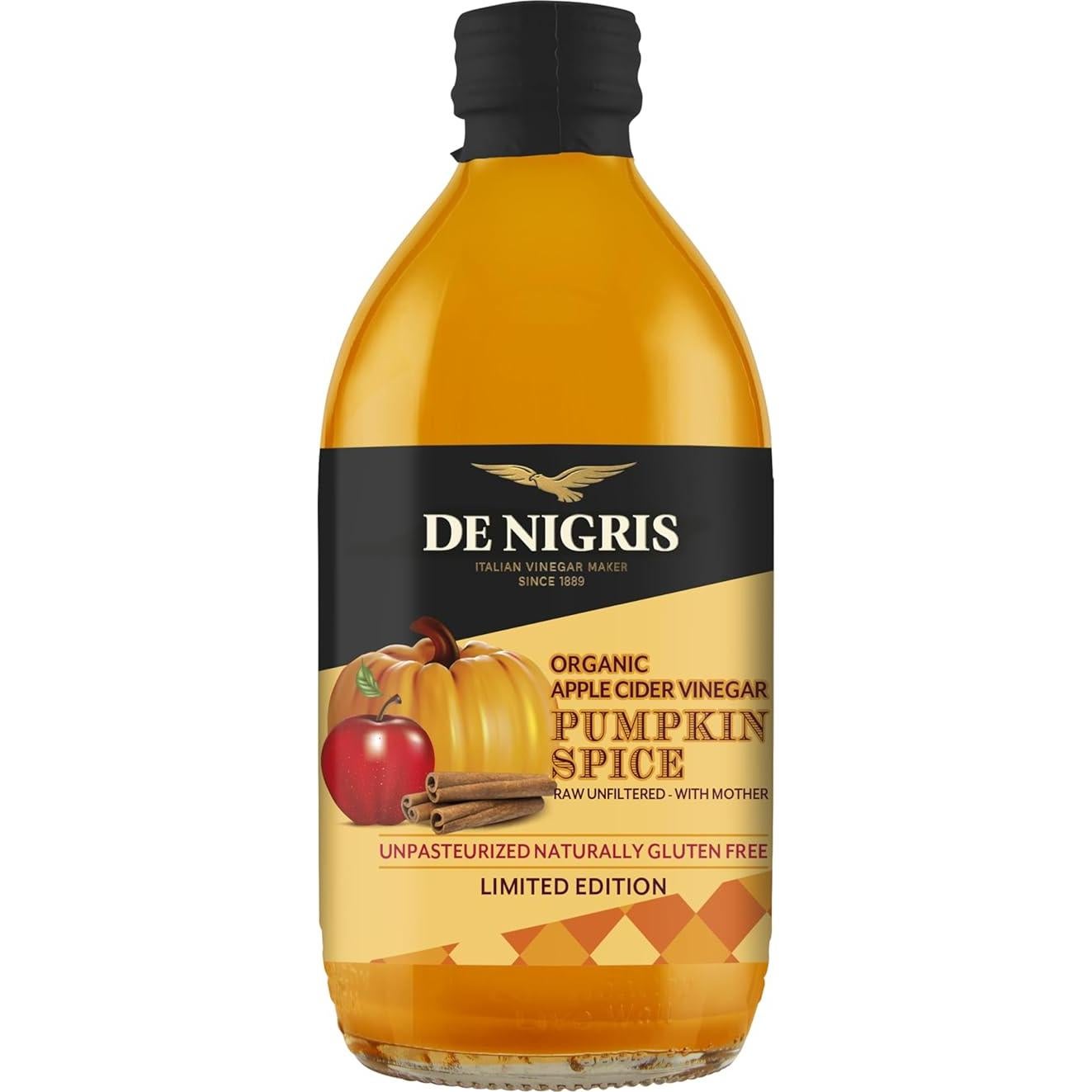 Vinagre de Sidra de Manzana Orgánico De Nigris 500ml con Especias