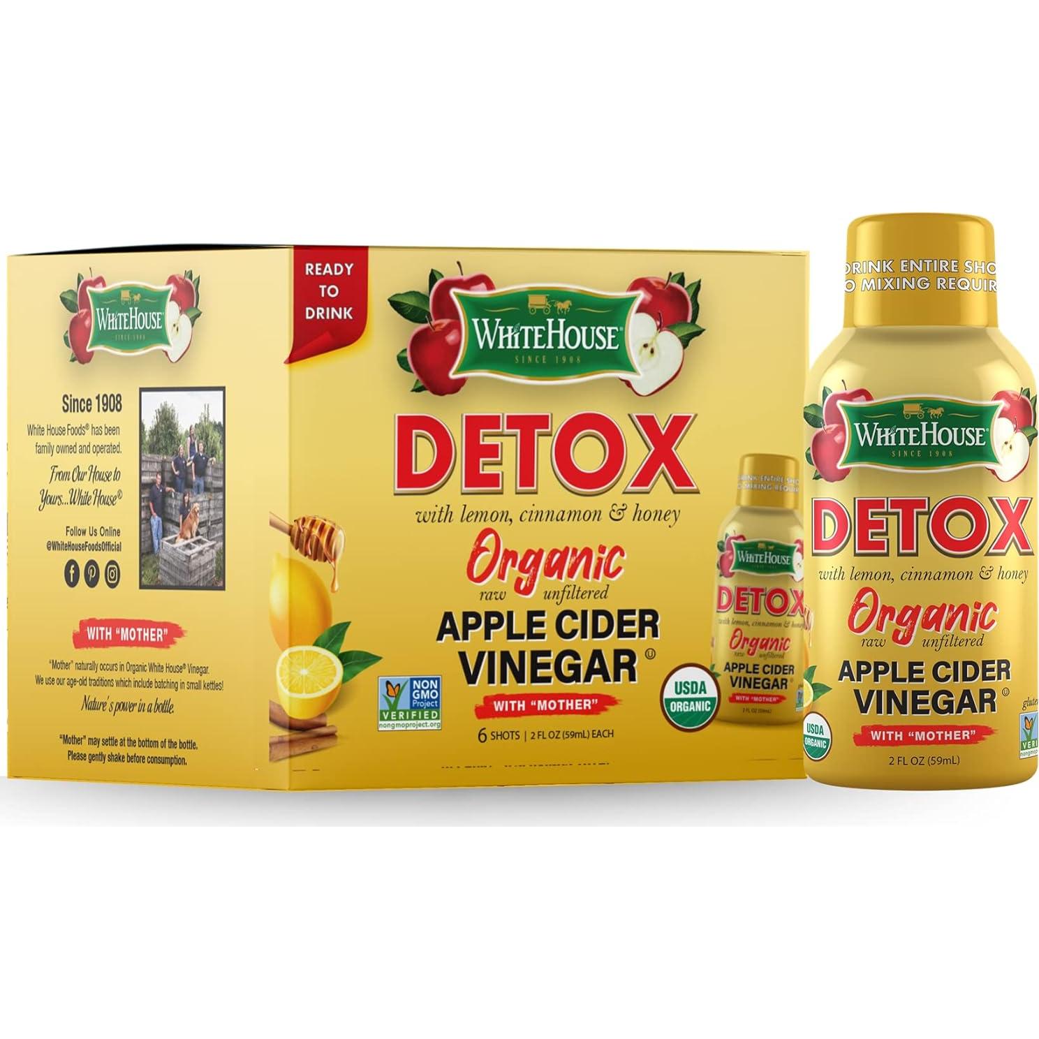 Vinagre de Sidra de Manzana Detox White House 24x59ml Crudo
