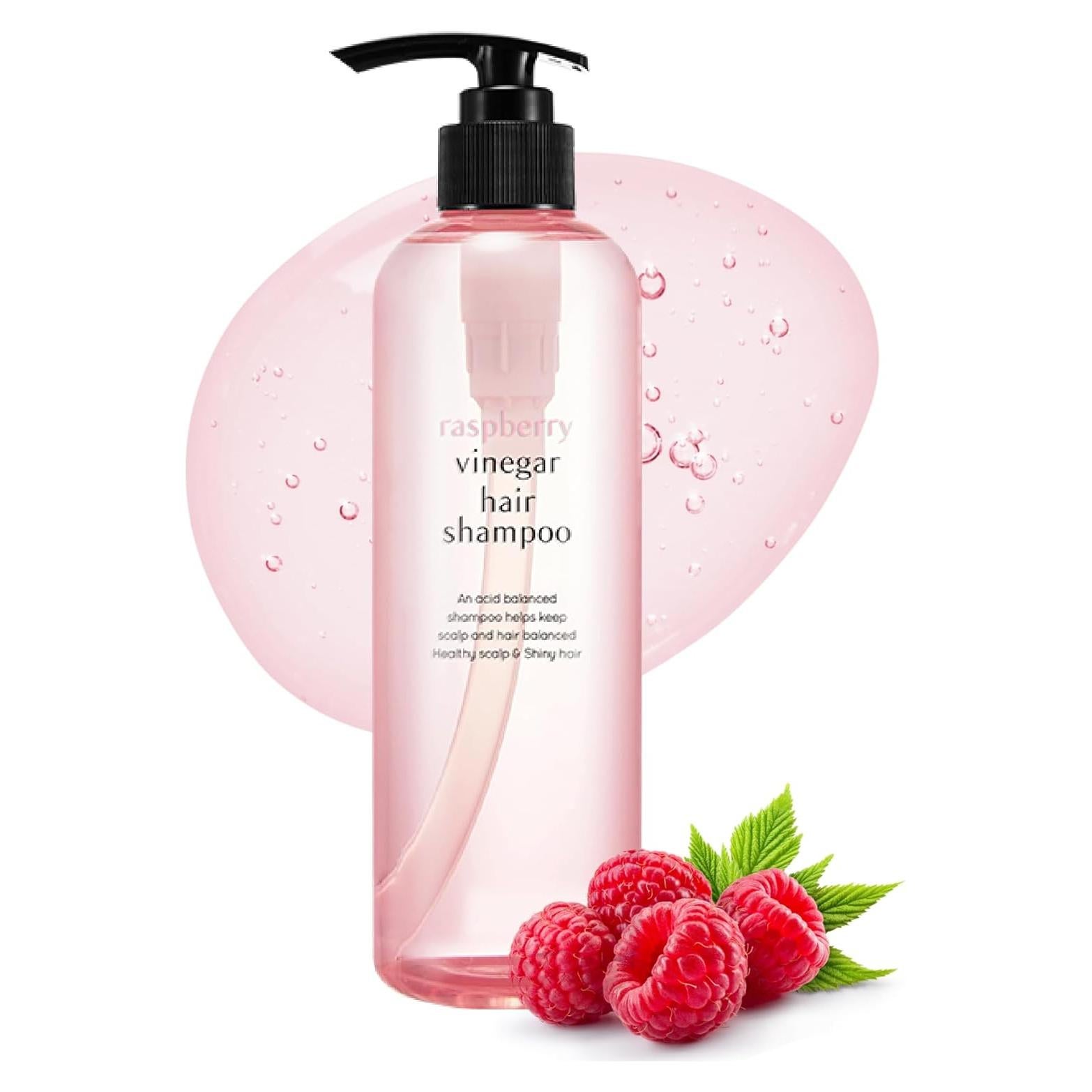 Champú A'PIEU de Vinagre de Frambuesa 500 ml - Anticaspa y Cuidado del Cabello