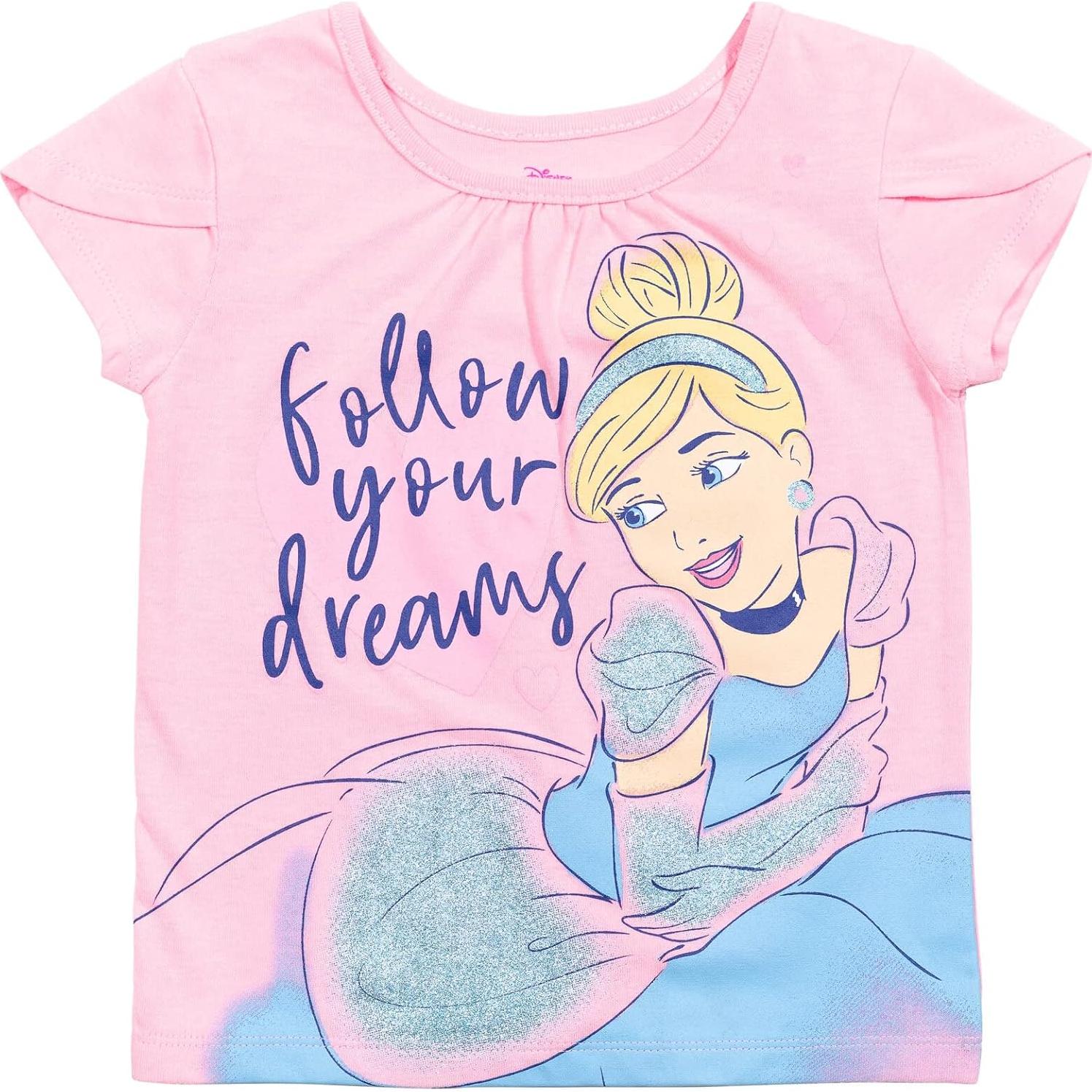 Conjunto 3 Piezas Moana y Frozen para Niñas 5T