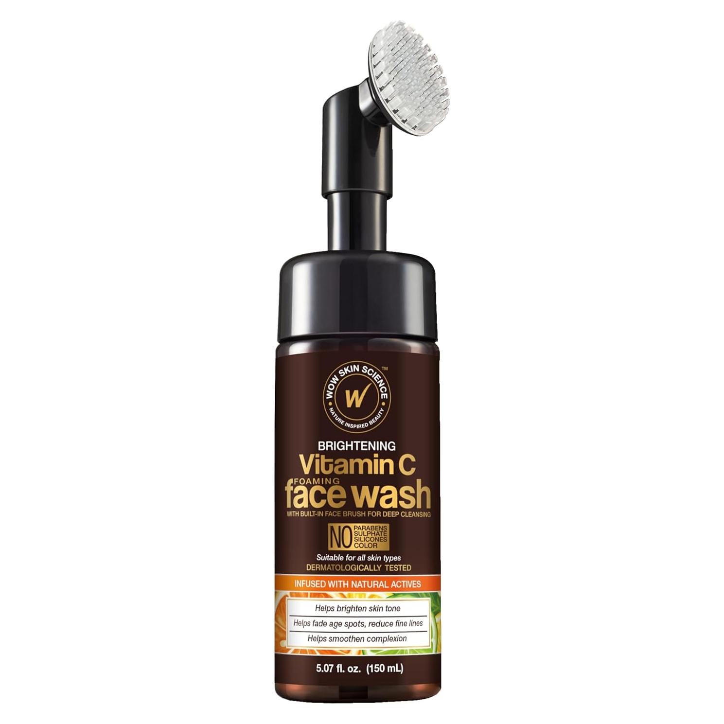 Lavado Facial WOW Skin Science Vitamina C 143 g con Cepillo