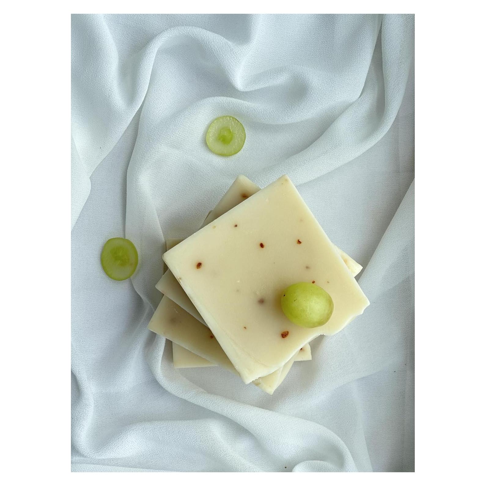 Jabón de Semilla de Uva Hecho a Mano 4 x 99 g - Natural y Ecológico