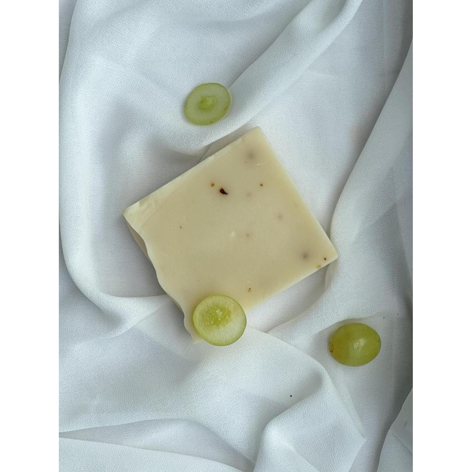 Jabón de Semilla de Uva Hecho a Mano 4 x 99 g - Natural y Ecológico