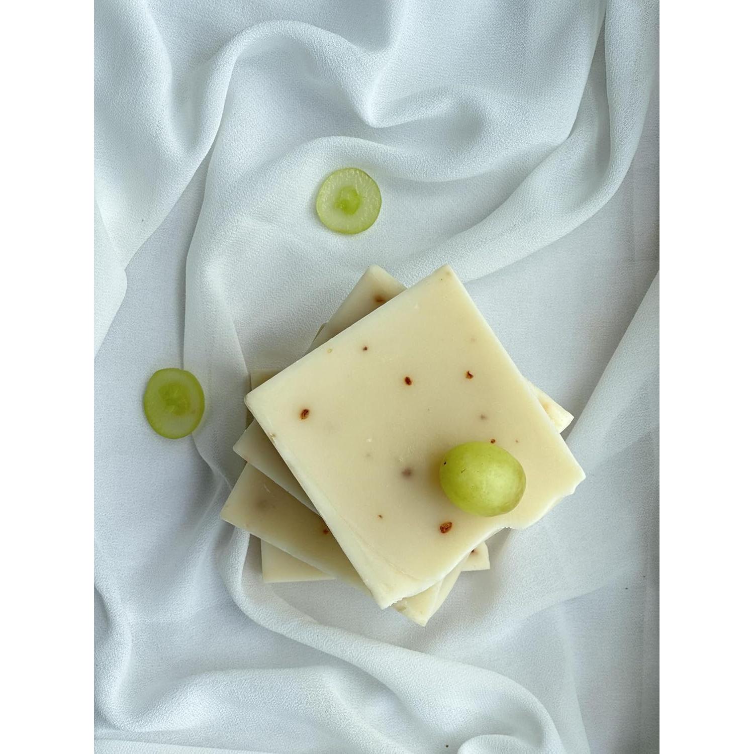 Jabón de Semilla de Uva Hecho a Mano 4 x 99 g - Natural y Ecológico