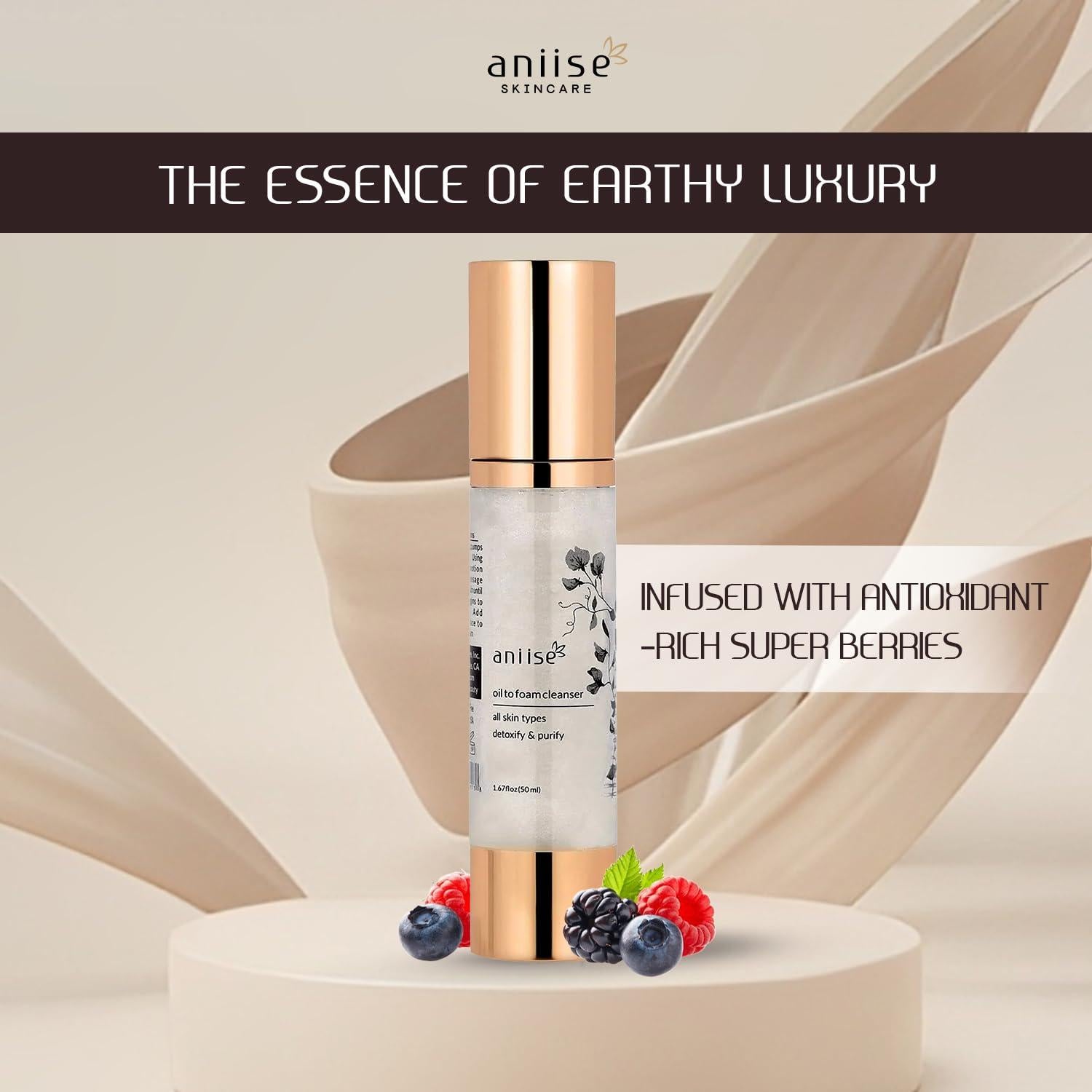 Limpiador Espumoso Facial Aniise 45g - Antioxidantes y Sin Jabón