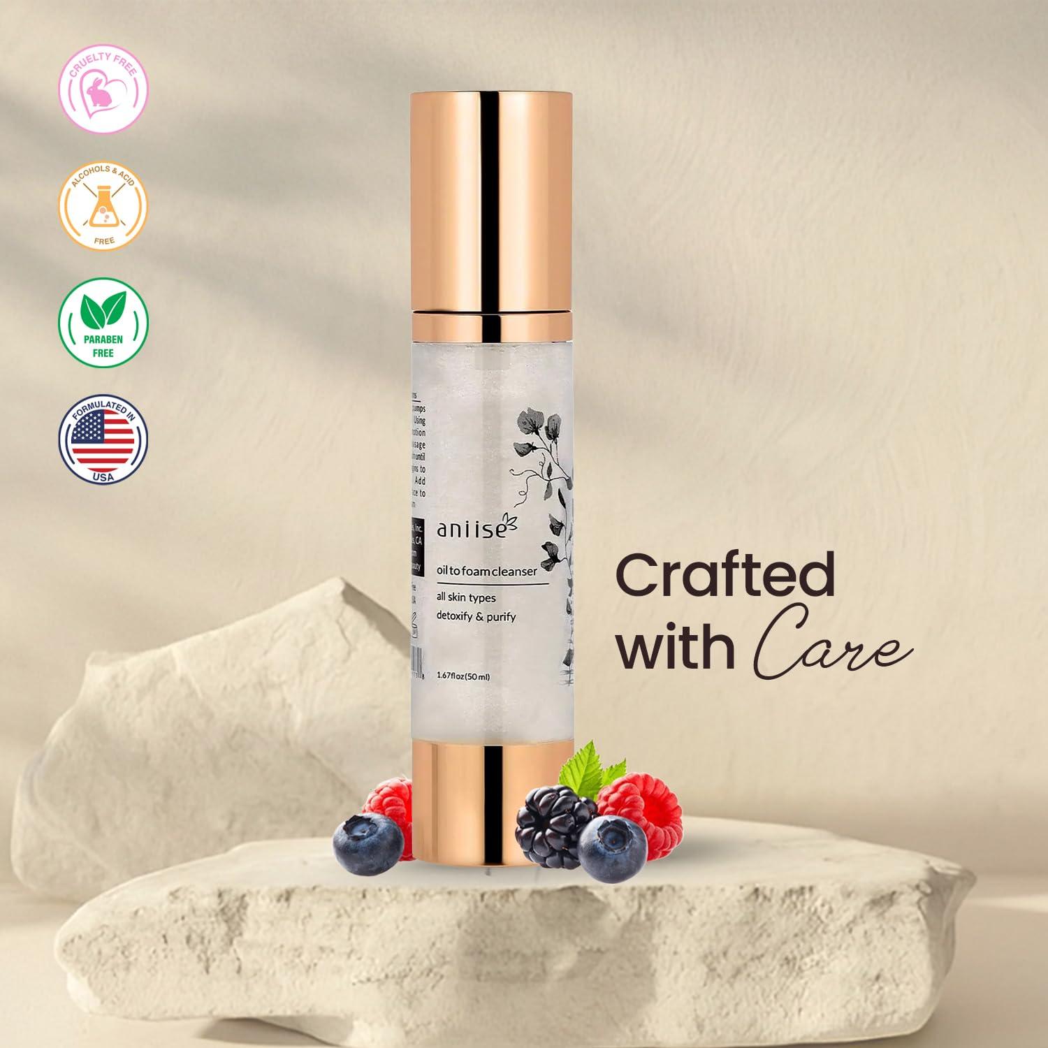 Limpiador Espumoso Facial Aniise 45g - Antioxidantes y Sin Jabón