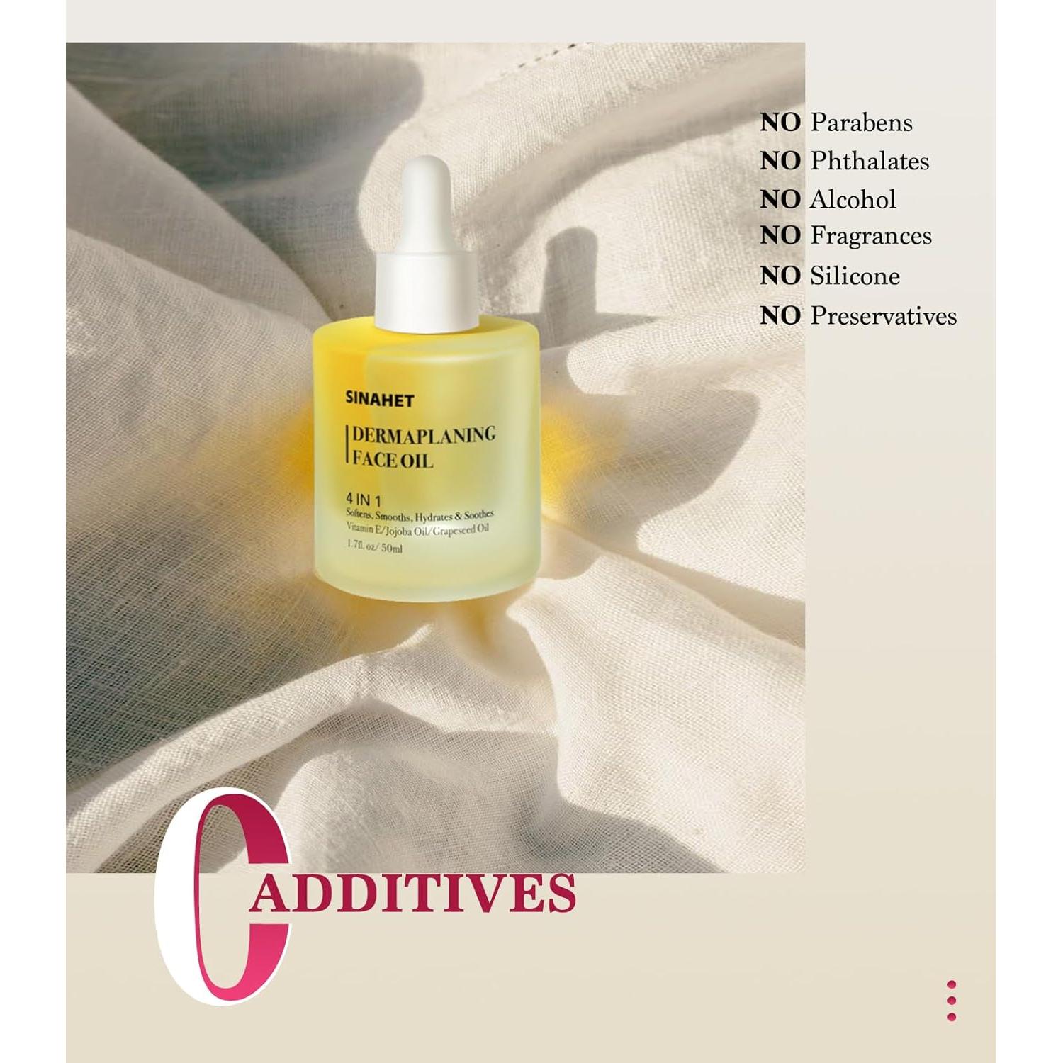 Aceite de Dermaplaning Sinahét 50ml - Hidratante Natural para Piel