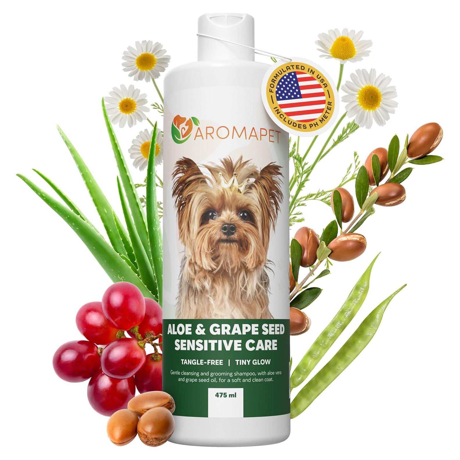 Champú para Perros AROMAPET Aloe y Semilla de Uva 244g