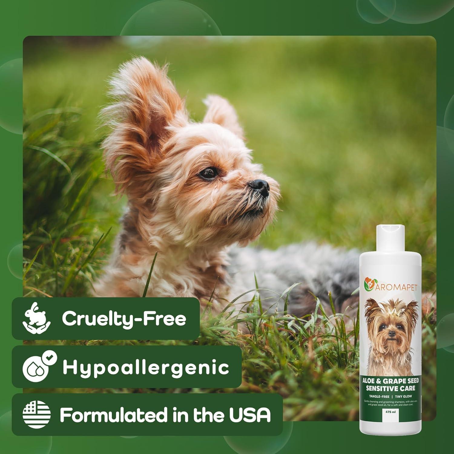 Champú para Perros AROMAPET Aloe y Semilla de Uva 244g