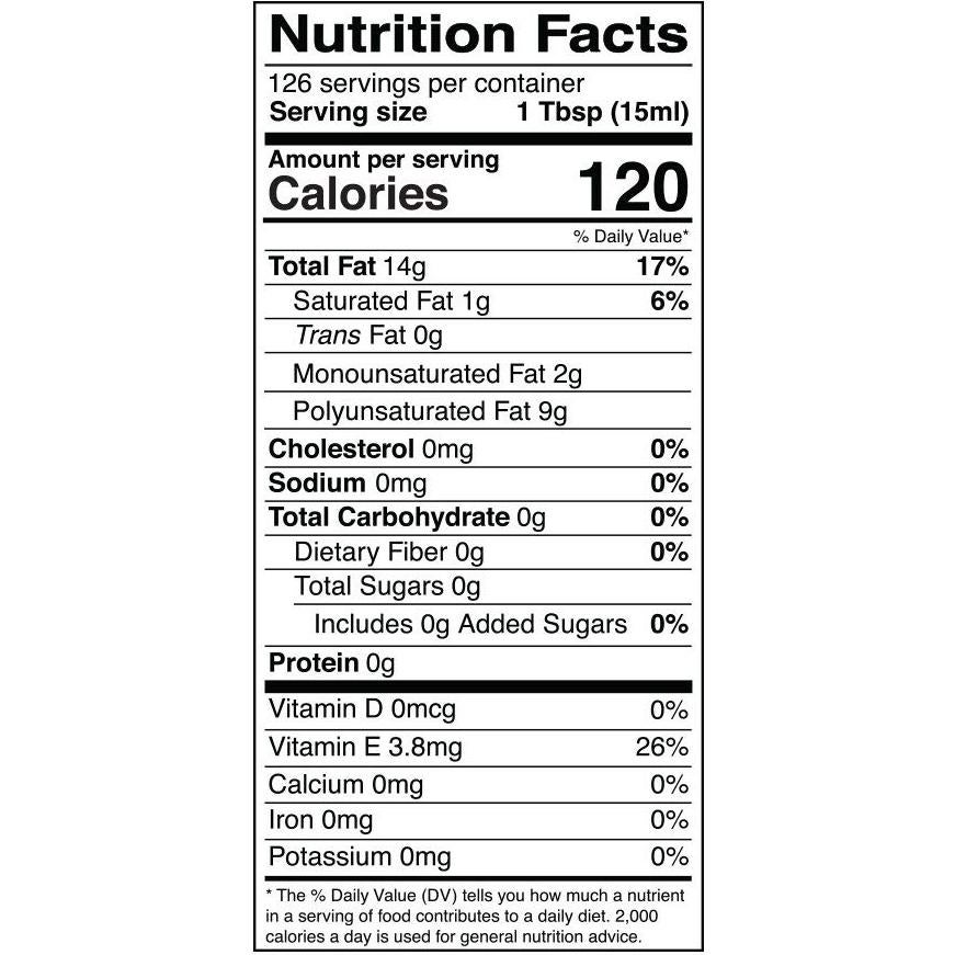 Aceite de Semilla de Uva Kevala 1.89L Prensado en Frío