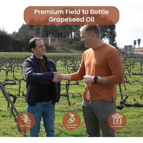 Aceite de Semilla de Uva EIR Oils 473 ml - Puro para Piel y Cabello