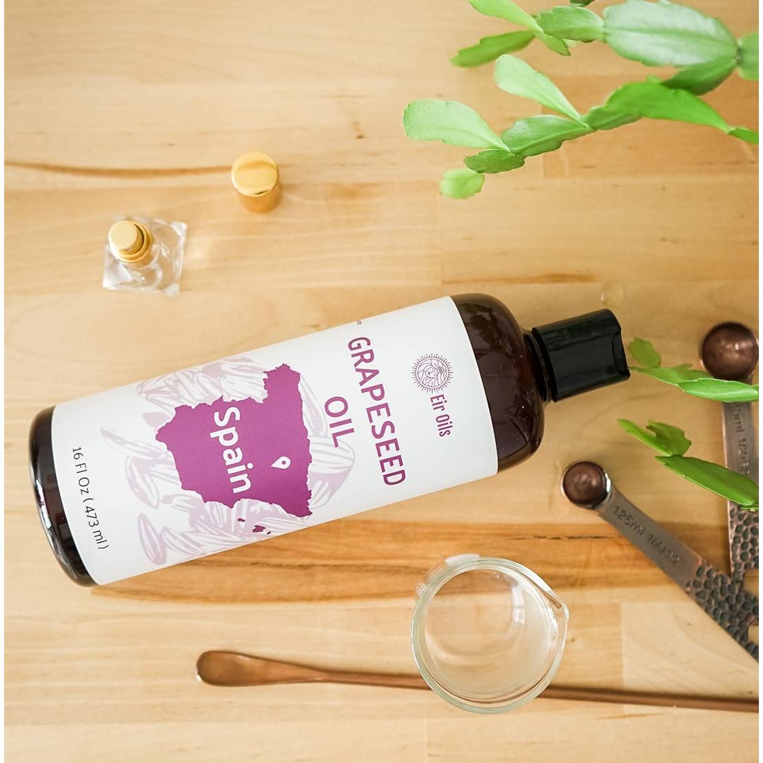 Aceite de Semilla de Uva EIR Oils 473 ml - Puro para Piel y Cabello