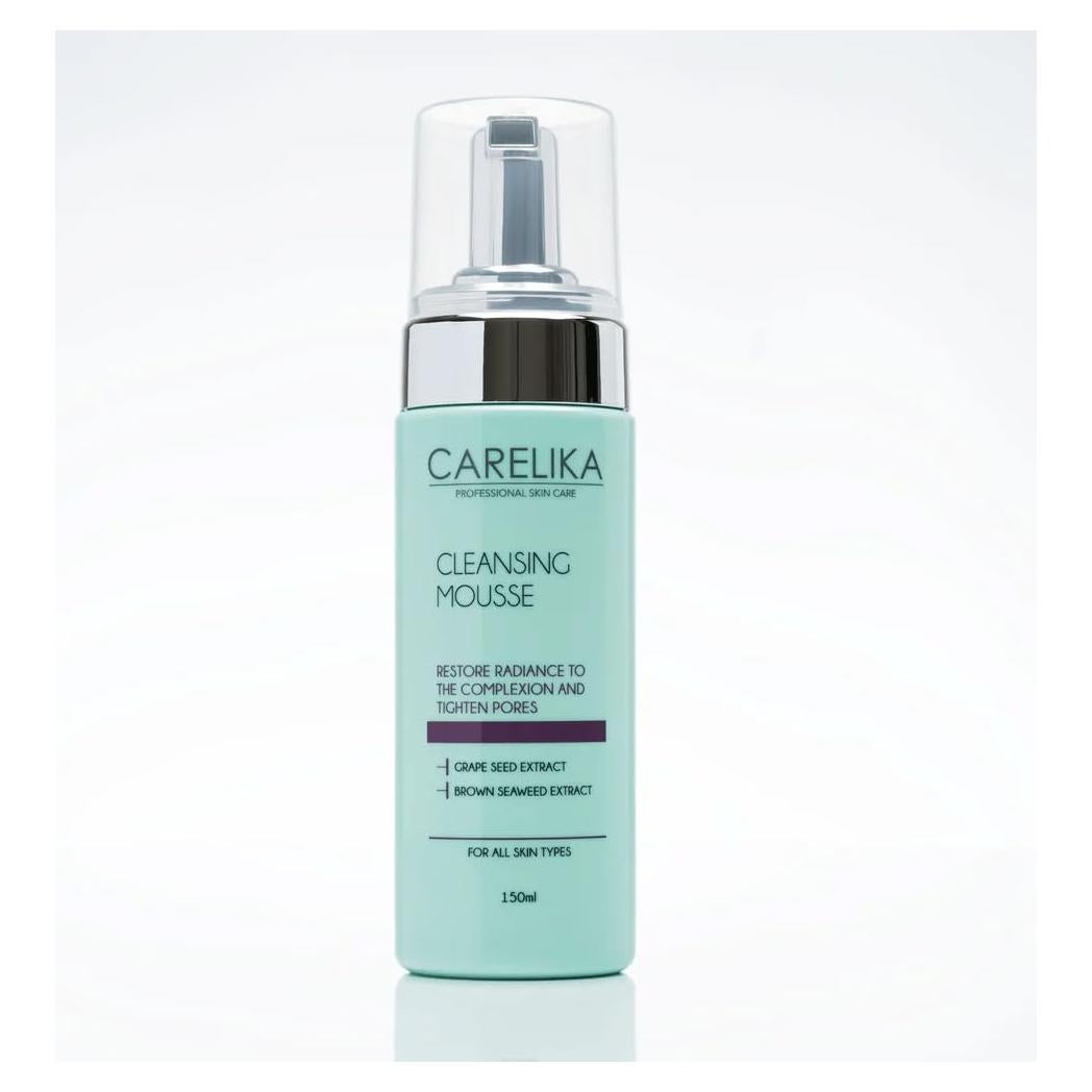 Mousse Limpiadora Facial Carelika 150ml - Extracto de Semilla de Uva
