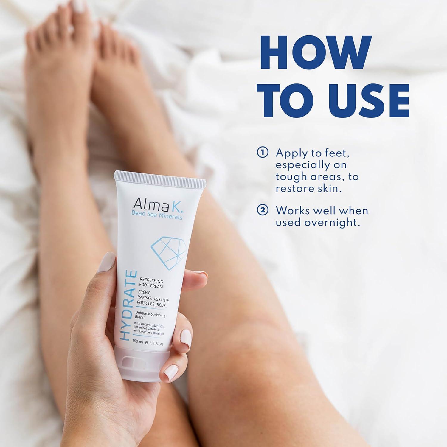 Crema Refrescante para Pies Alma K - 96 g - Hidratación Intensa