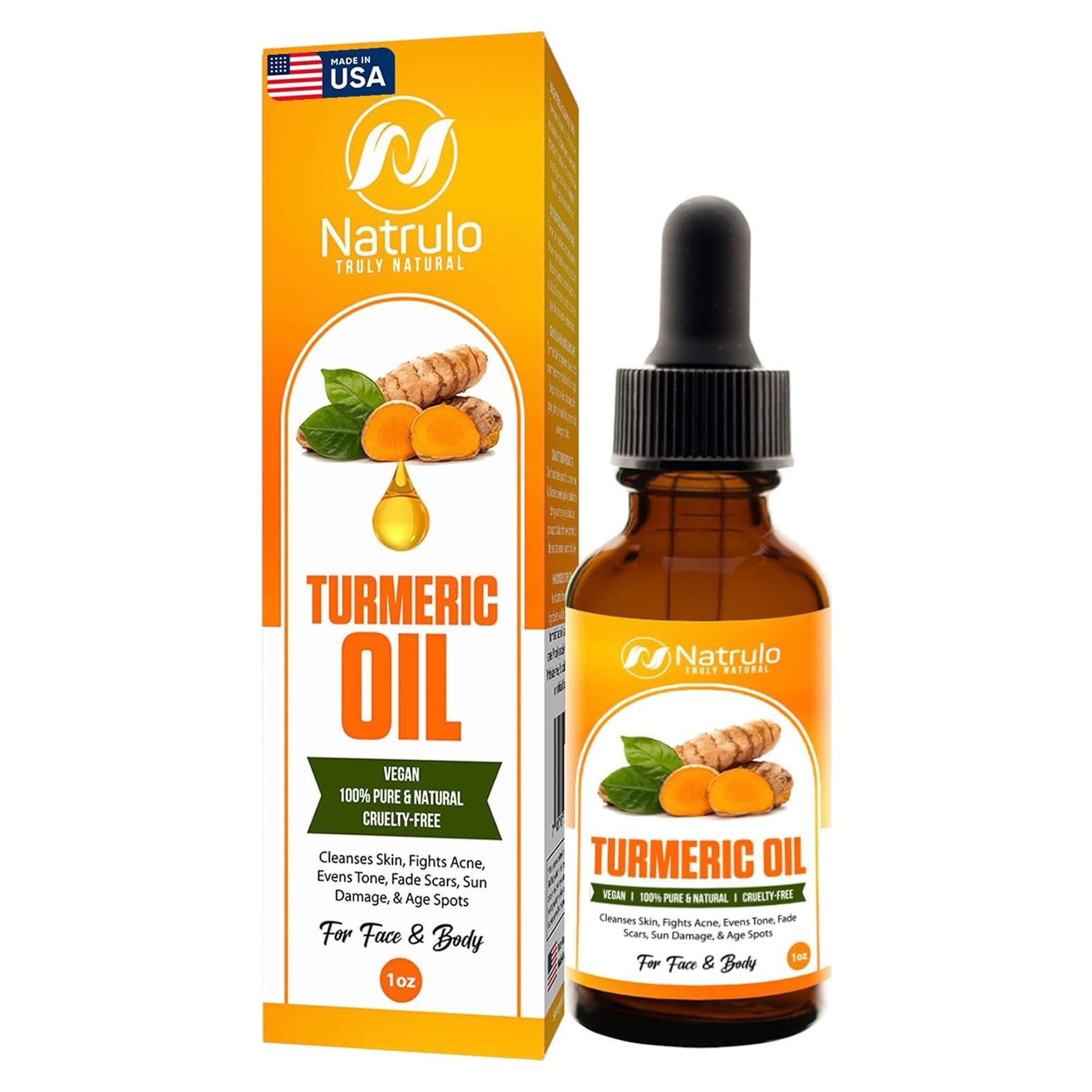 Aceite Facial de Cúrcuma Natrulo 100% Natural 85g - Ilumina y Unifica