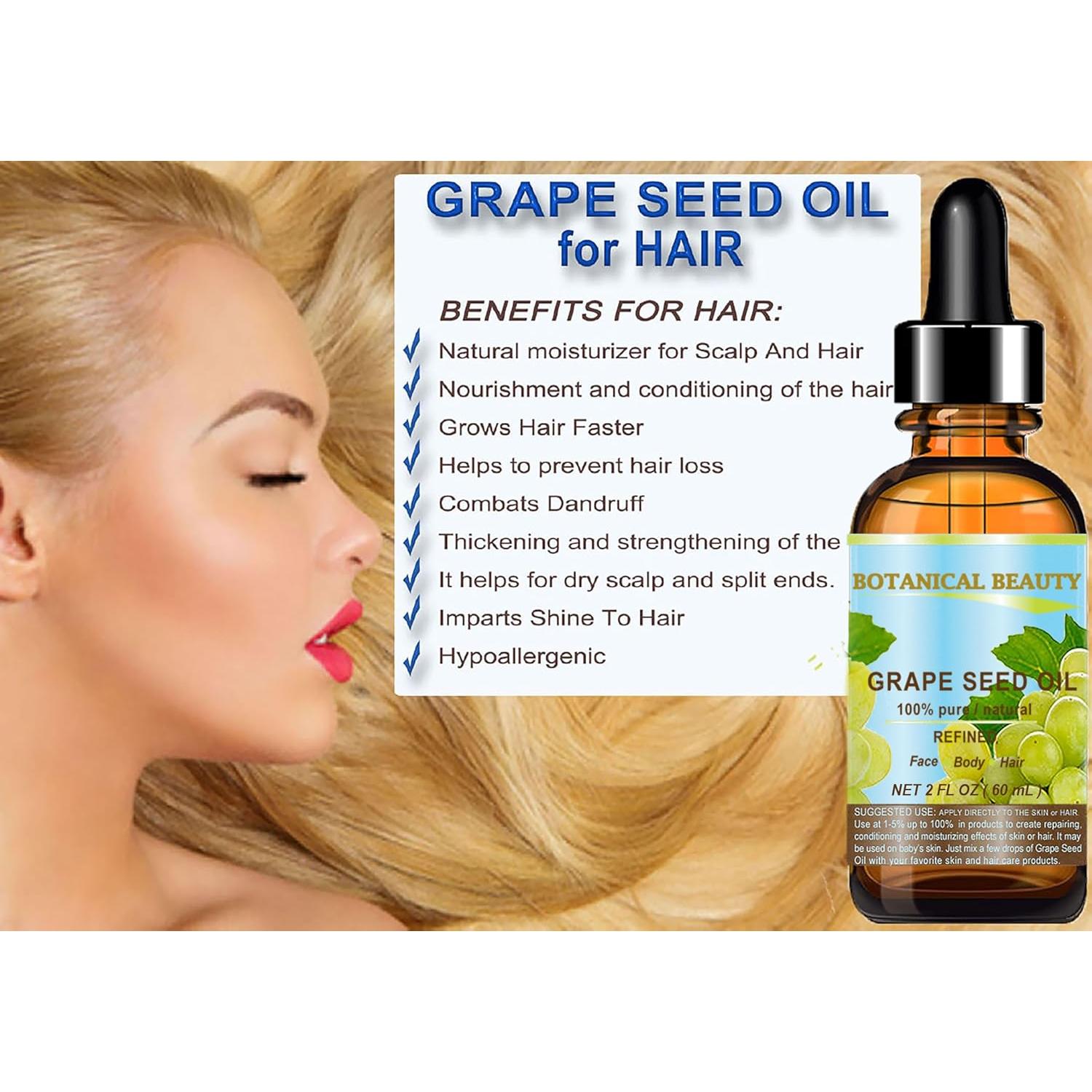 Aceite de Semilla de Uva 100% Puro Botanical Beauty 60 ml