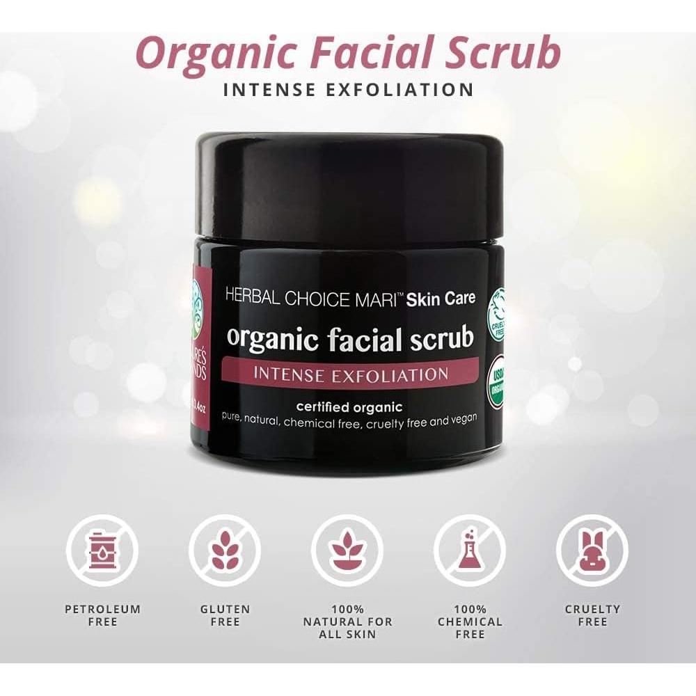 Exfoliante Facial Orgánico Nature's Brands 100ml - Piel Seca