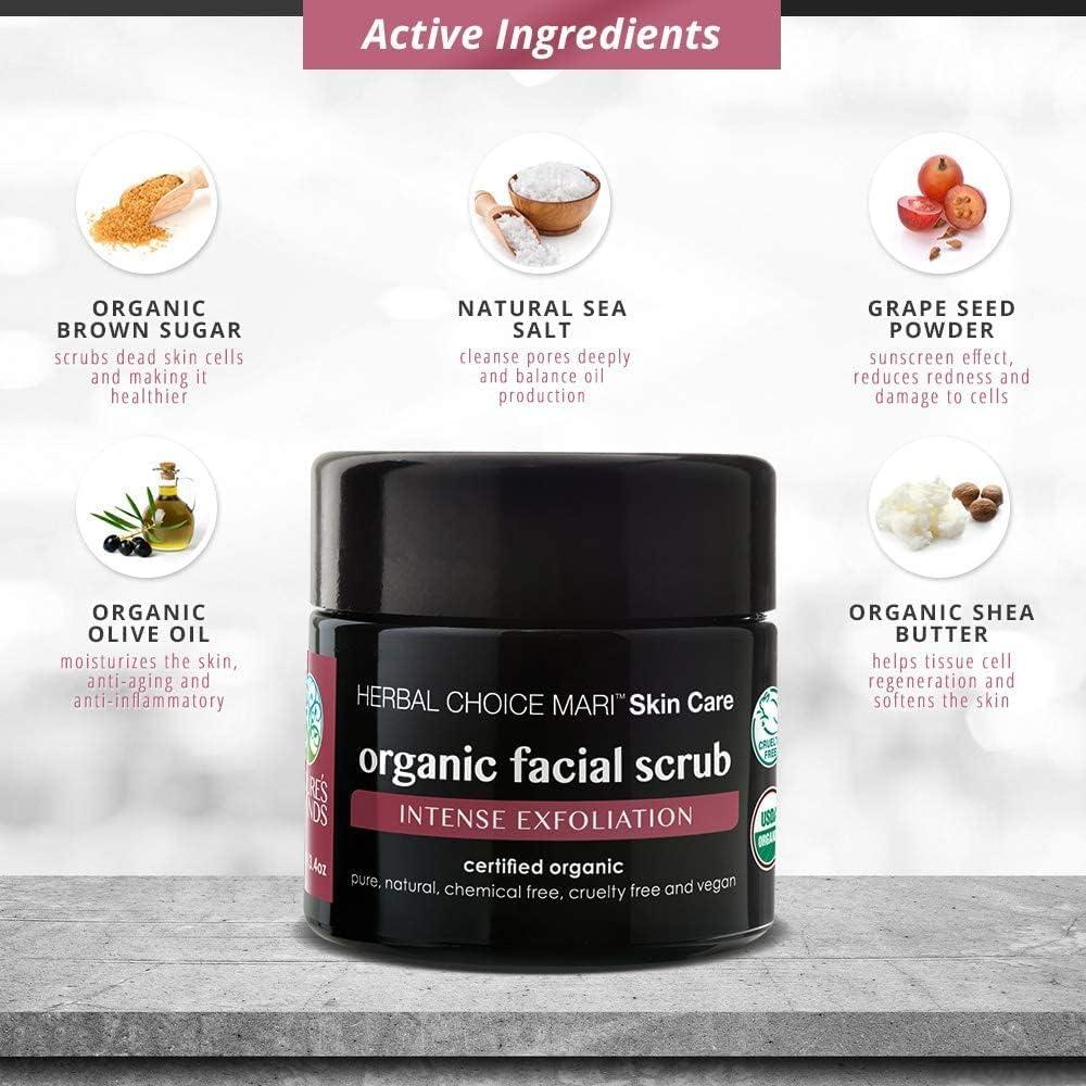 Exfoliante Facial Orgánico Nature's Brands 100ml - Piel Seca