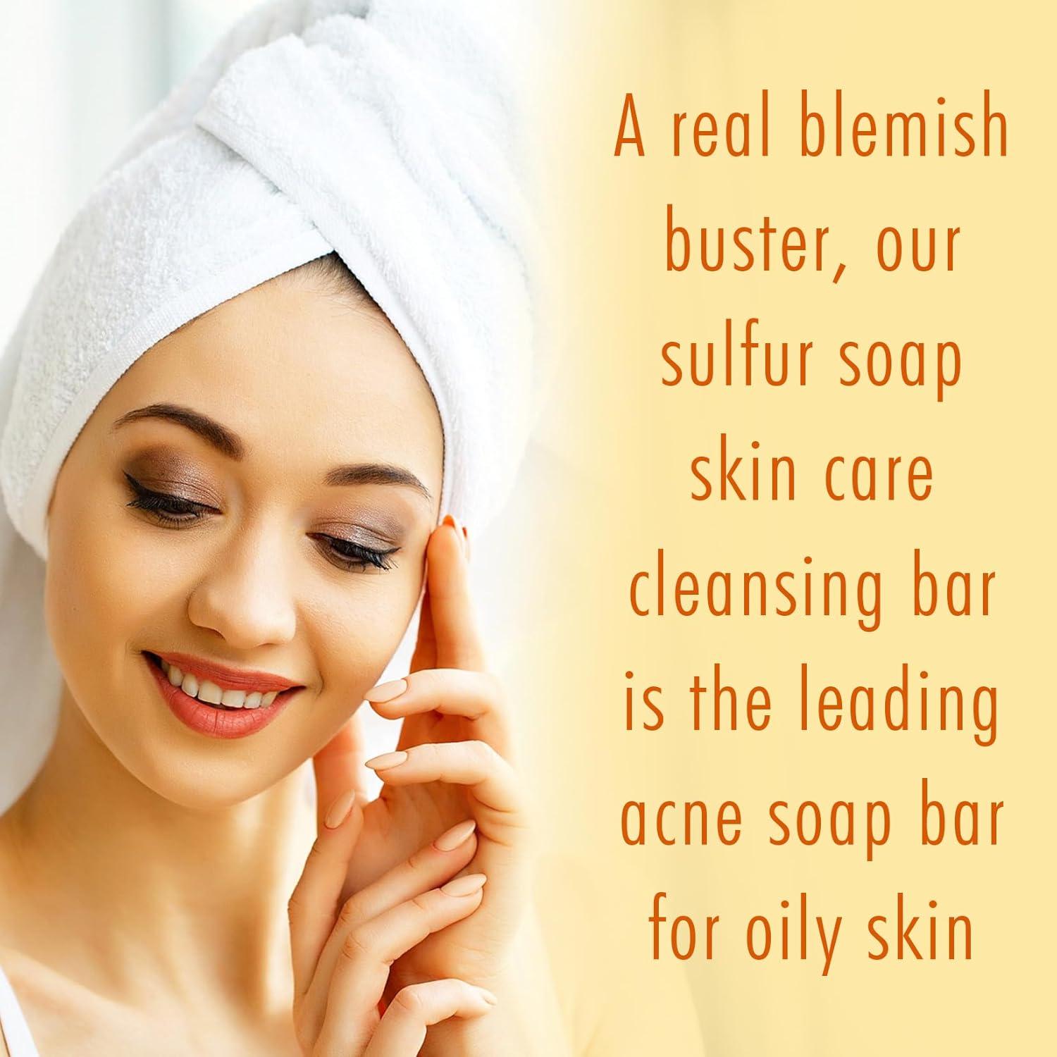 Barra de Jabón de Azufre 10% Herblov 113g - Limpiador Facial