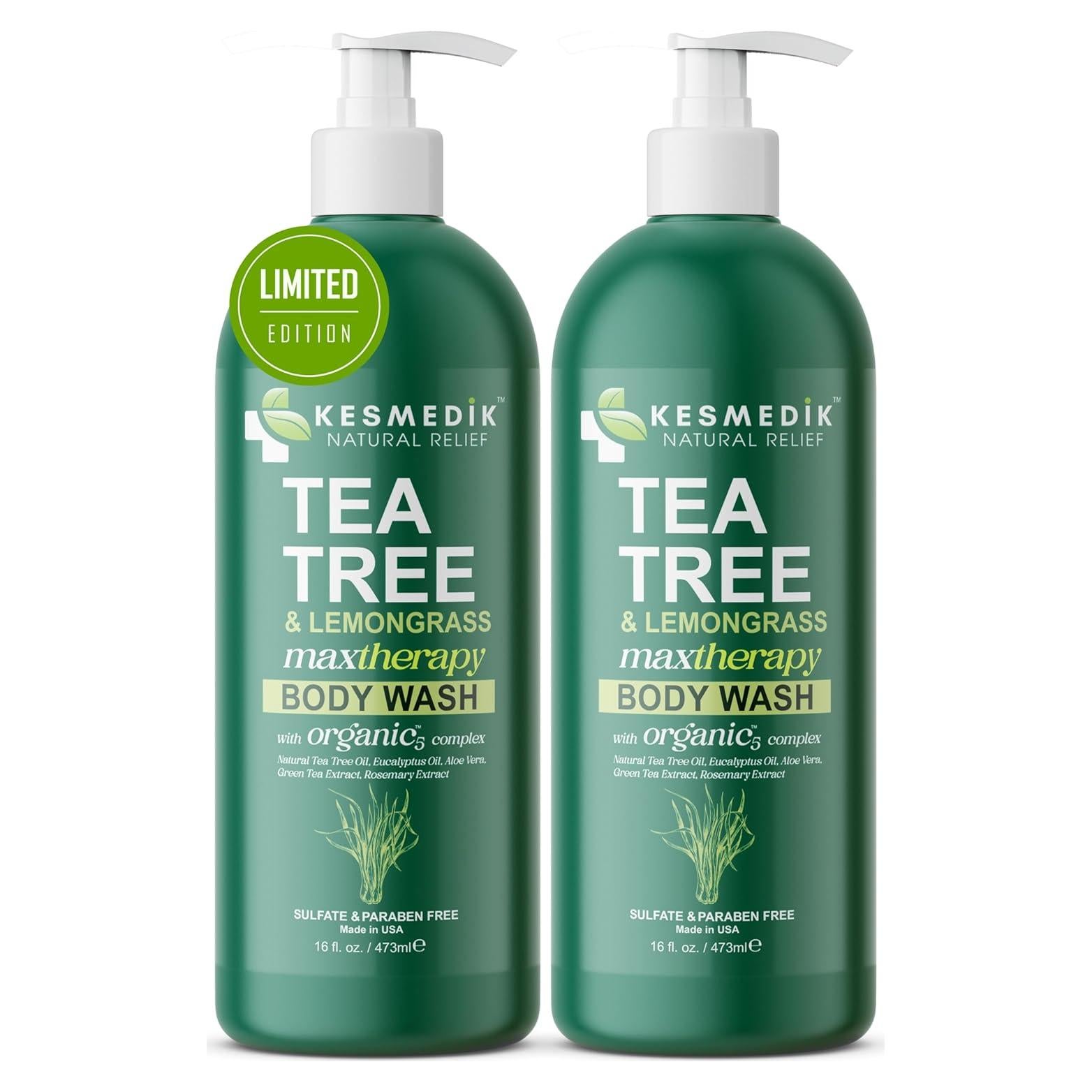 Jabón Corporal MaxTherapy 473ml x2 - Árbol de Té y Hierba Limón