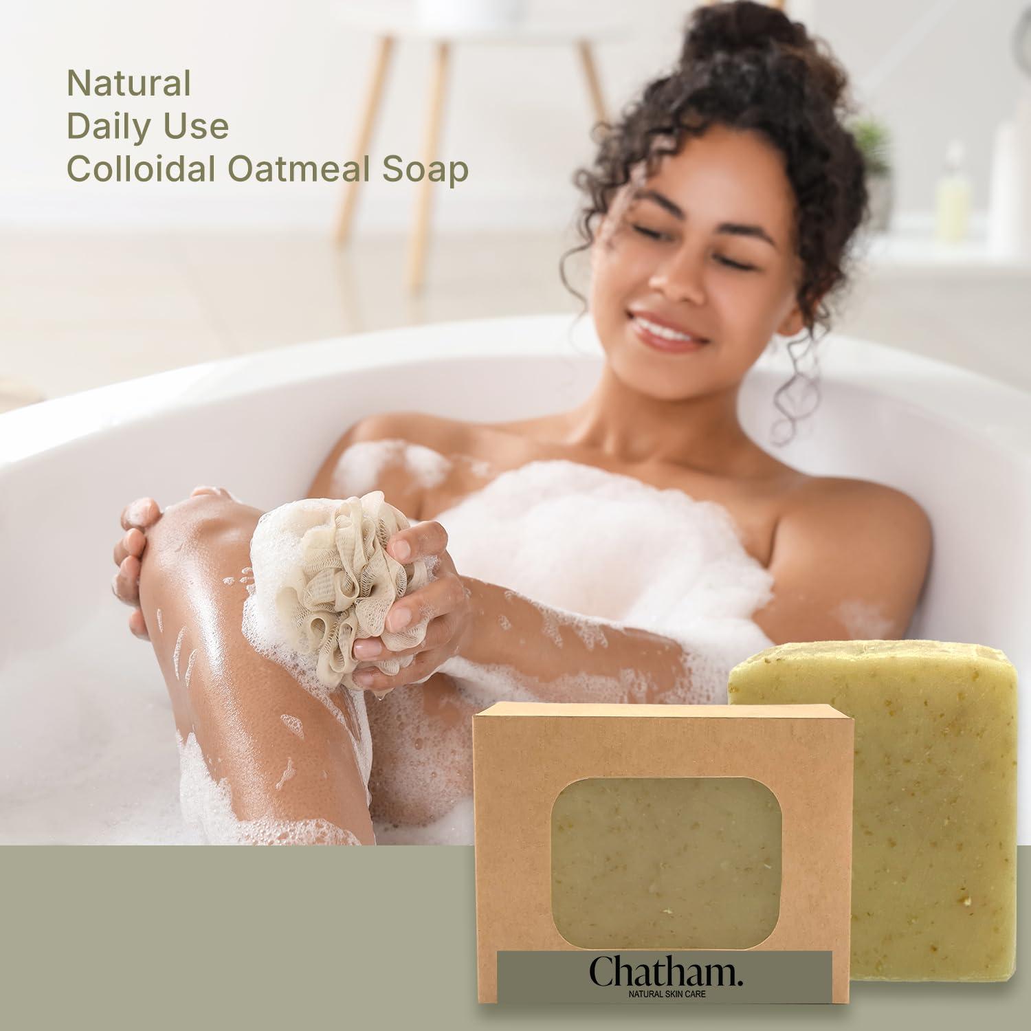 Jabón Hidratante de Avena Chatham 142g - Hierba de Limón y Vainilla