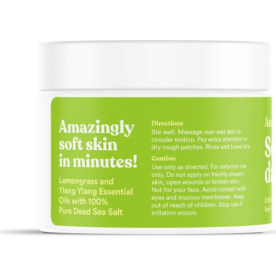 Exfoliante Corporal ASUTRA de Sal del Mar Muerto 453.6 g - Hidratante