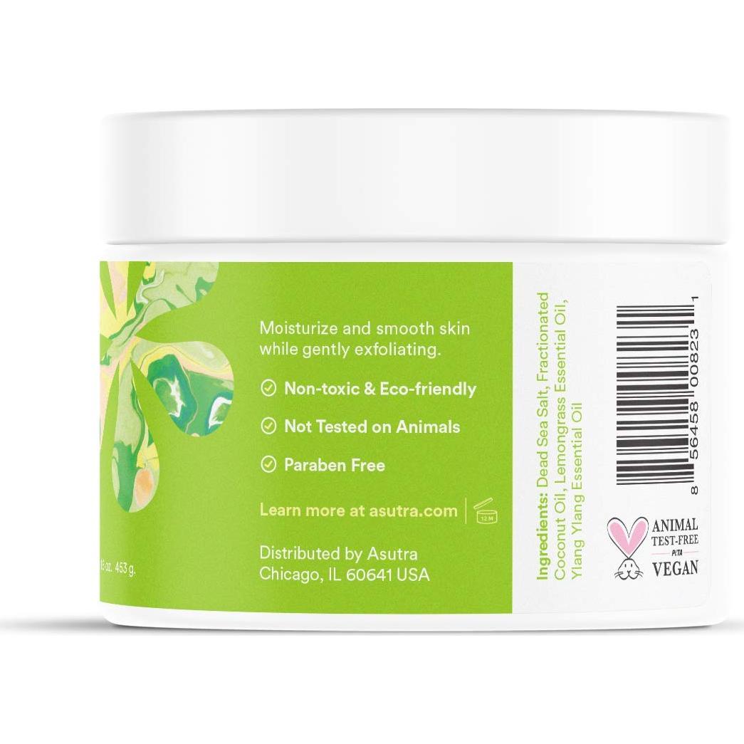 Exfoliante Corporal ASUTRA de Sal del Mar Muerto 453.6 g - Hidratante