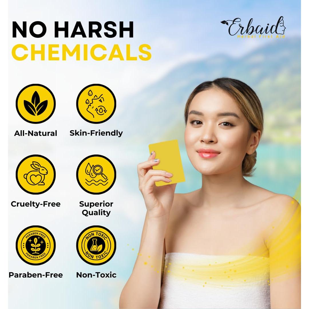 Jabón de Azufre Natural 10% Erbaid - Limpiador Facial y Corporal