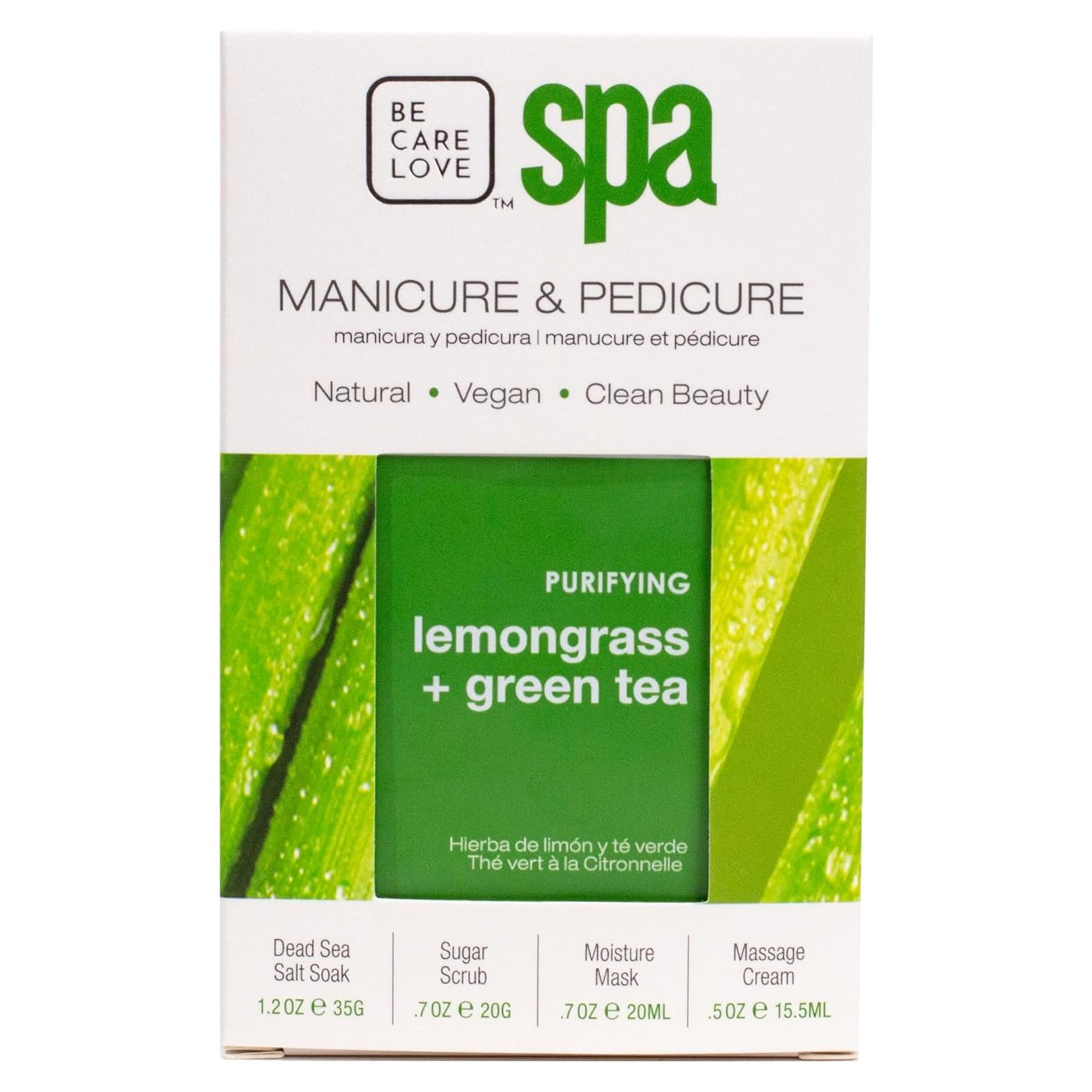 Be Care Love Spa Kit 4-en-1: Lemongrass y Té Verde